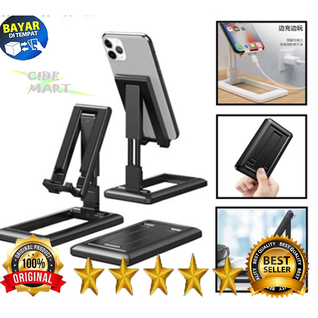 HD28 Holder Standing Meja HD-28 Tempat Portable Hp Phone Stand Slim Folding Handphone