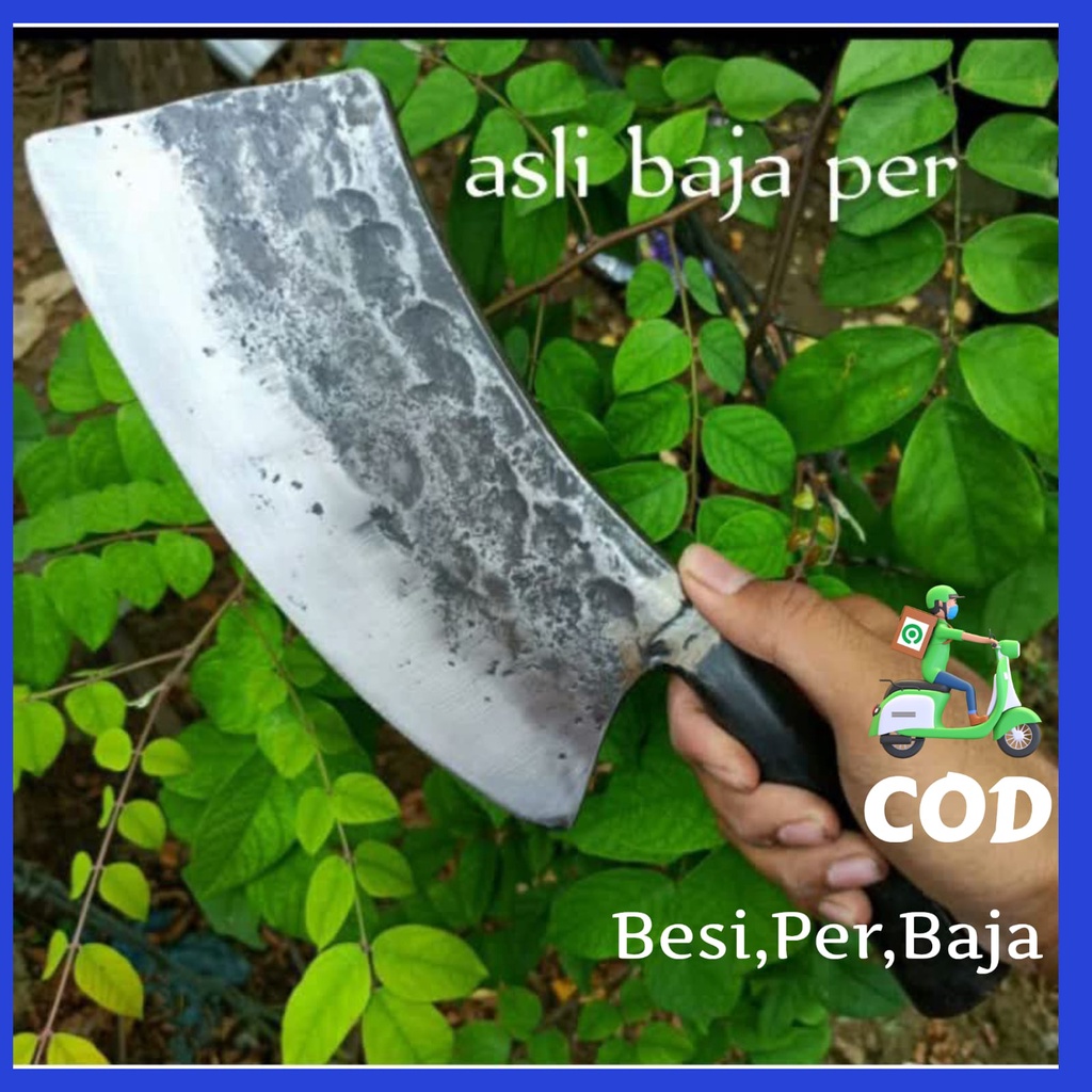 pisau daging baja tebal/ pisau daging baja tajam/ pisau cacah tulang/ pisau cacah ayam