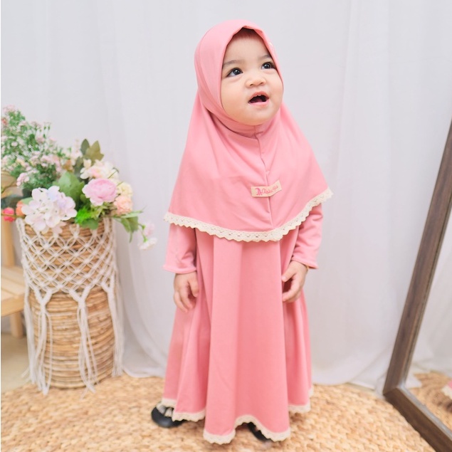 HONEYBLOSSOM gamis bayi perempuan / gamis bayi perempuan cantik fashionable satu set alesha