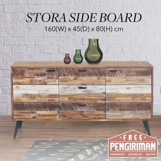  Lemari  Dinding  Buffet Minimalis Stora Sideboard FREE 