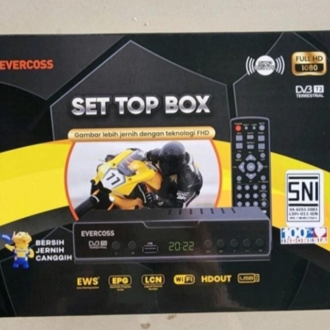 Evercross Set Top Box Pro TV Digital Receiver Full HD STB evercross