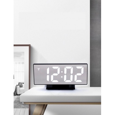 Jam Mirror Meja Digital Led Weker / Digital Alarm Clock
