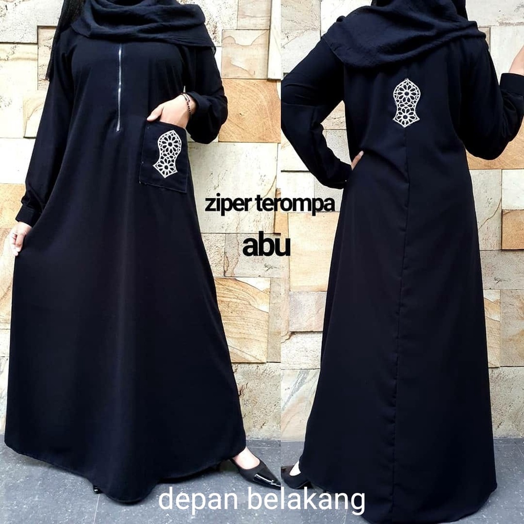 murah gamis bordir turkey-jubah bordir turkey- busana muslim - abaya bordir remaja terbaru-abaya bordir arab kekinian-abaya bordir turki terbaru-motif bordir zigaz (BR59)