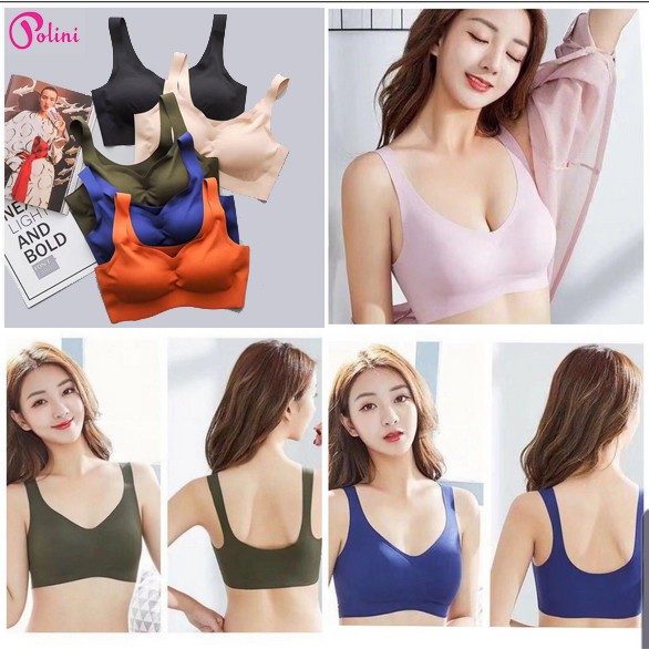 BEE - BRA BH SPORT POLINI PAKAIAN DALAM WANITA / BRA JOGGING FITNESS ZUMBA 1383