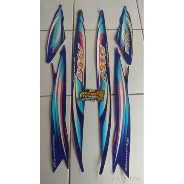 striping/lis mio sporty biru