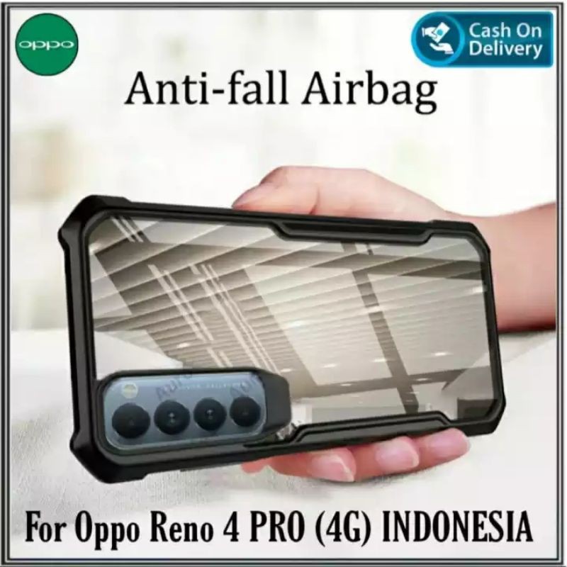 OPPO RENO 5 5F 3 4 4F 2F 4PRO PRO RENO 6 4G 5G  OPPO A52 / A92 SHOCKPROOF CASE HARDCASE Casing TRANSPARAN  ANTISHOCK