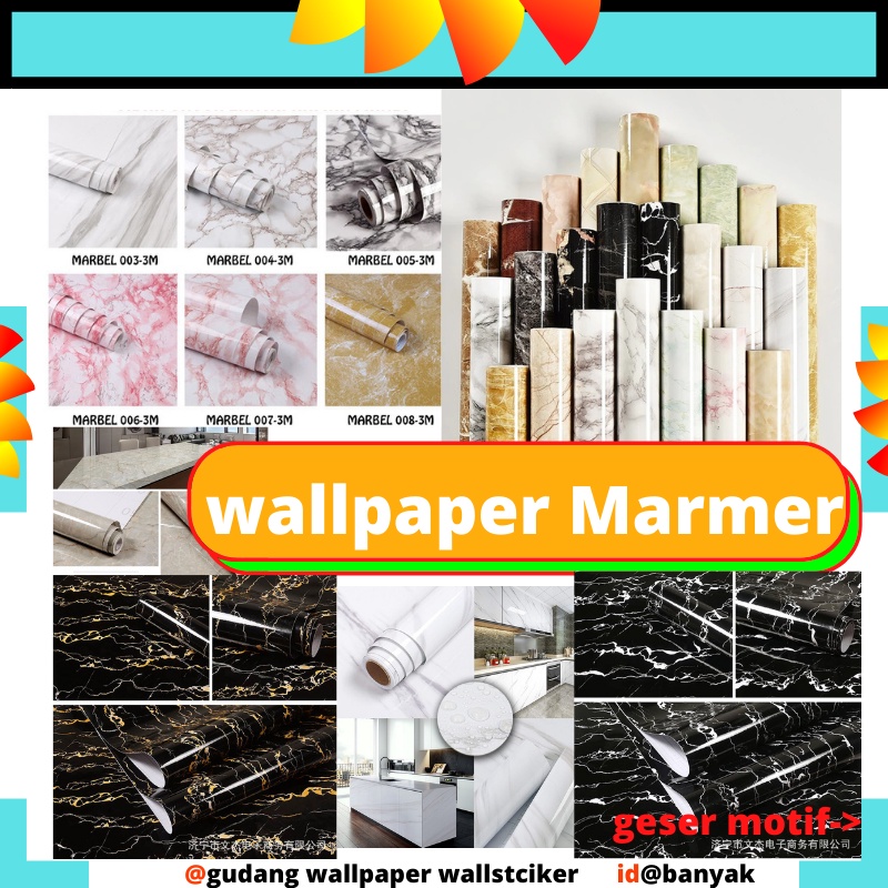 WALPAPER WALLPAPER WALL STIKER STICKER SETIKER DINDING GLOSSY MOTIF MARMER MARBEL HITAM PUTIH PAPER DEKORASI RUMAH DINDING KERAMIK KRAMIK RUANG MAKAN DAPUR LEMARI KITCHEN WALLPEPER WELPEPER DEKOR TEMPELAN DINDING TEMBOK KAMAR MANDI MEJA KOMPOR ANTI PANAS