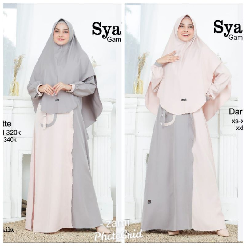 Lubi syakira gamis set khimar