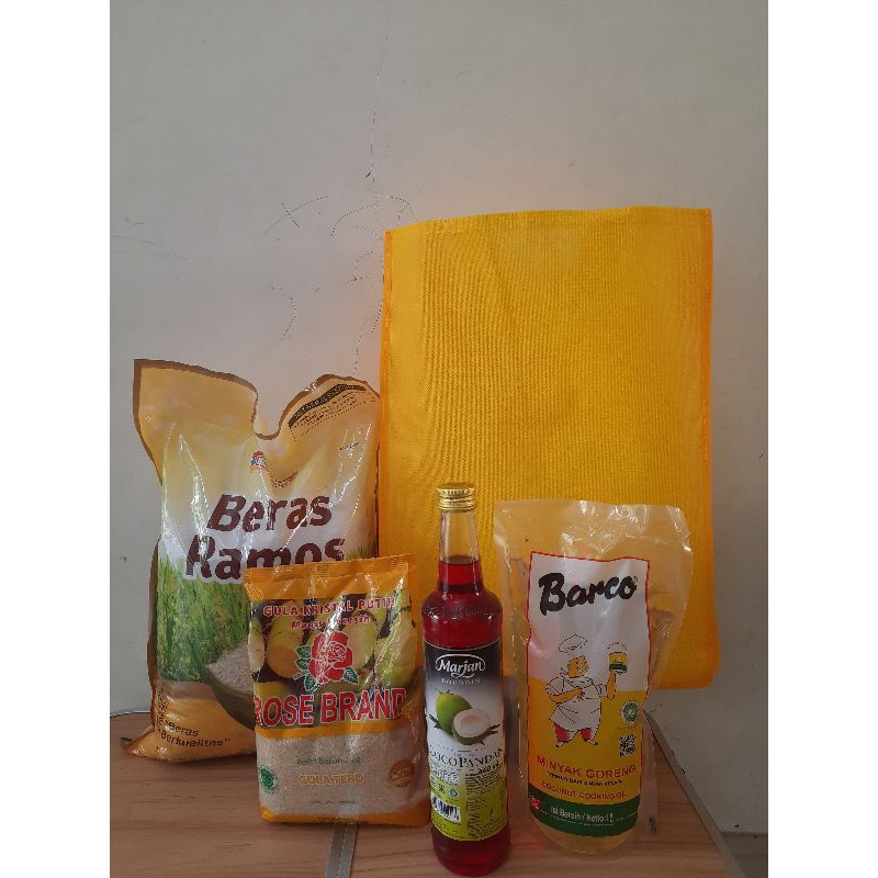 Tas Spunbond Goodie Bag Sembako Hajatan Belanja Jumbo 30x40x20 Polos