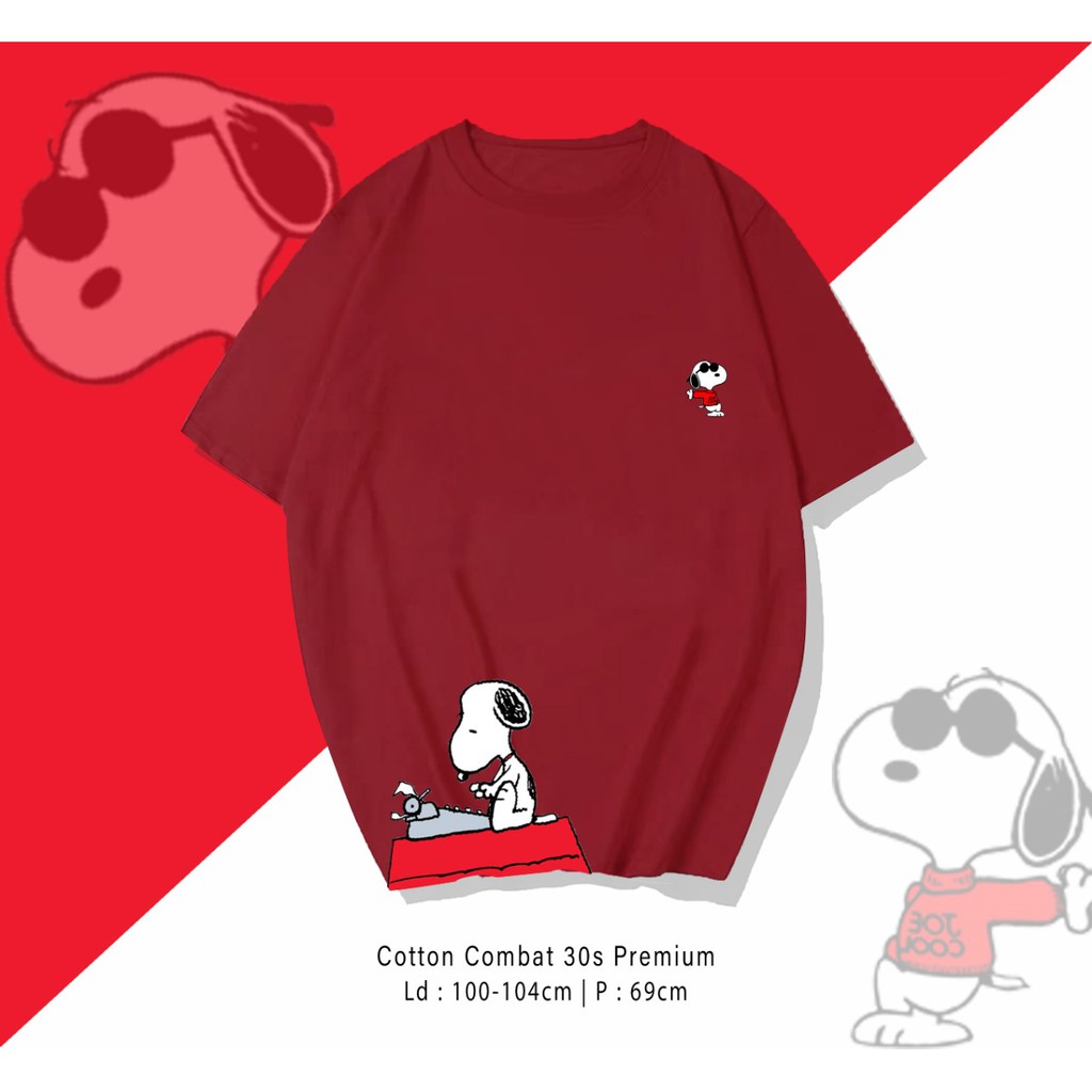 SNOOPY TIK / TERMURAH TIKUS LUCU CARTOON KAOS DESIGN PREMIUM / RESELLER VERY WELCOME