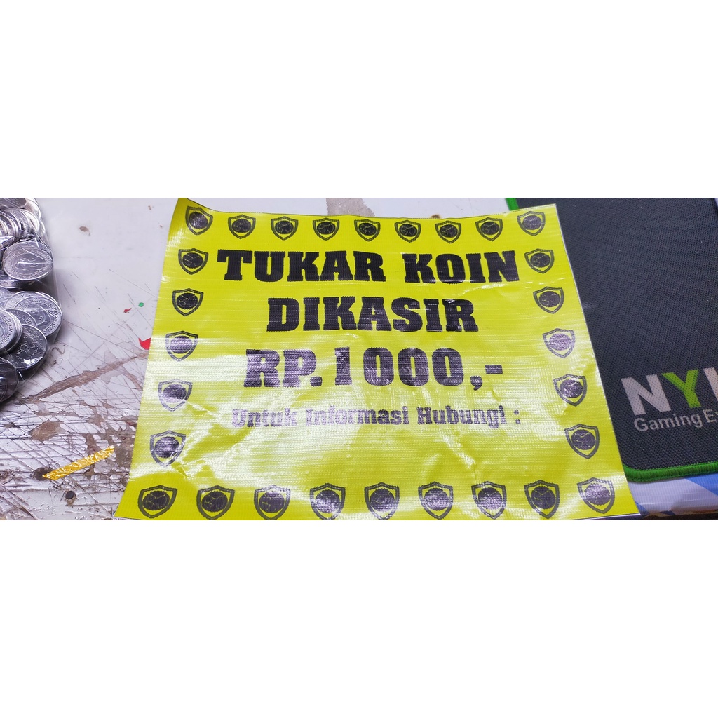 stiker tukar koin