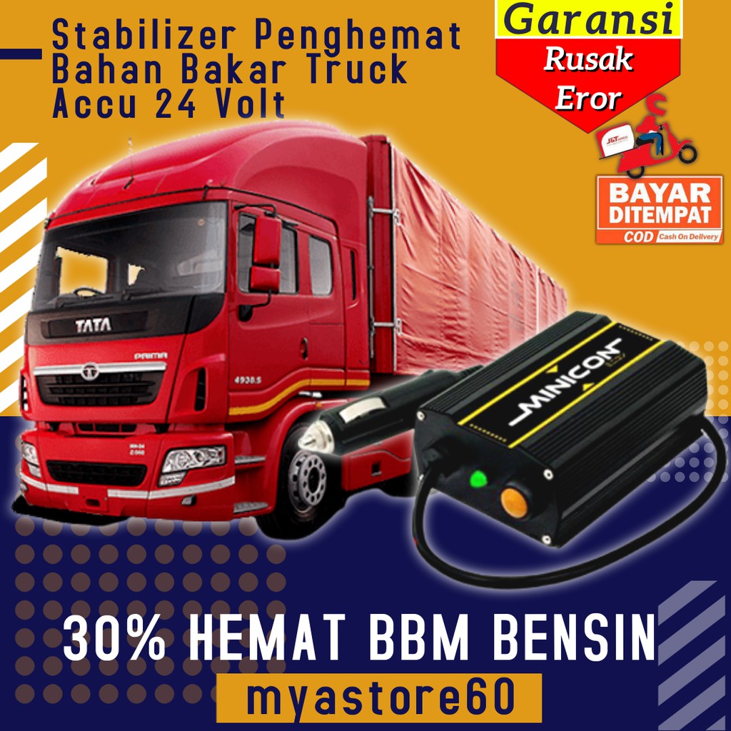 Stabilizer Penghemat Bahan Bakar BBM Bensin Bus dan Truck Accu 24 Volt