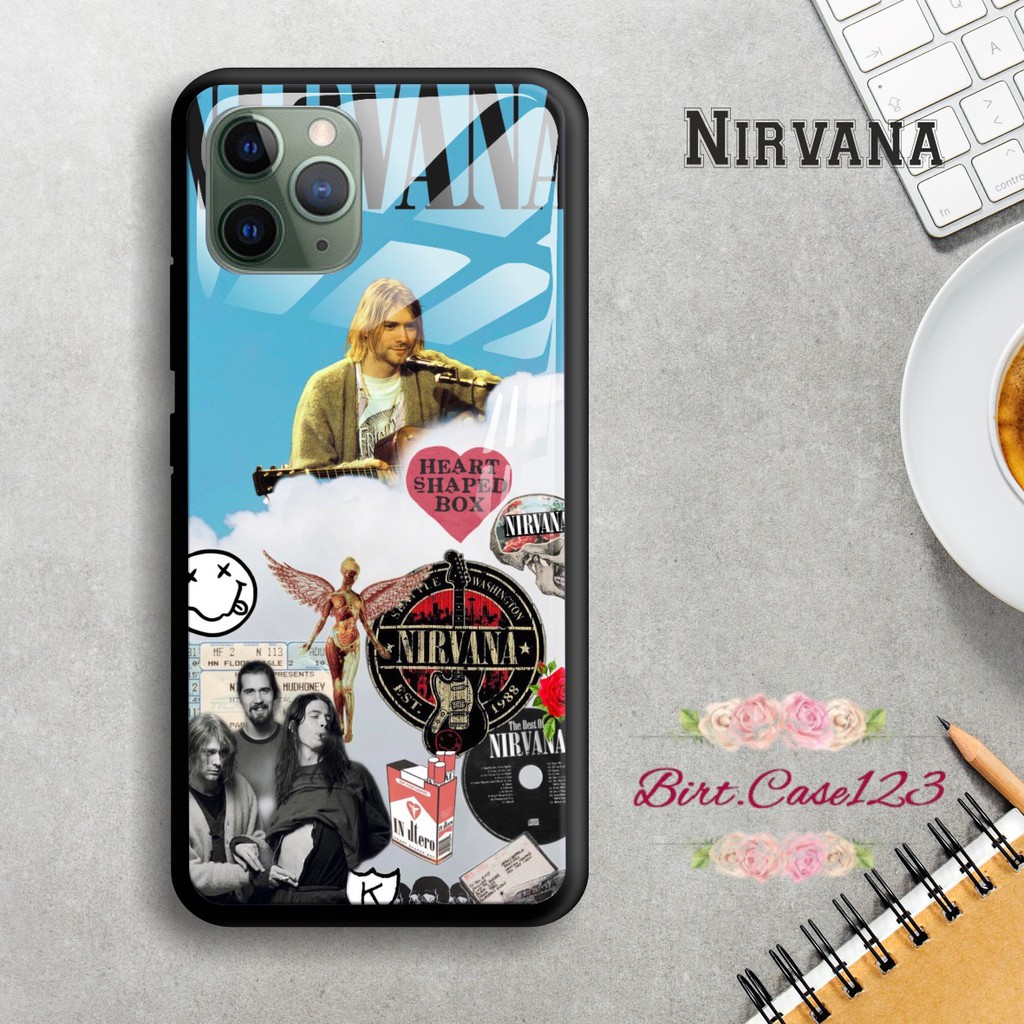 Back case glass NIRVANA Iphone 5 6 6g 6g+ 7 7g 7g+ 8 8+ Xr X Xs Xs Max Se 2020 11 Pro Pro Max BC1529