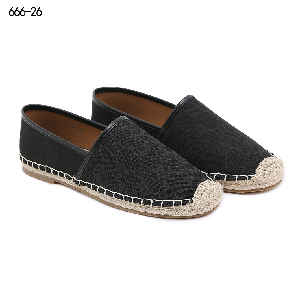 GC GG Canvas Espadrilles Flats #666-26