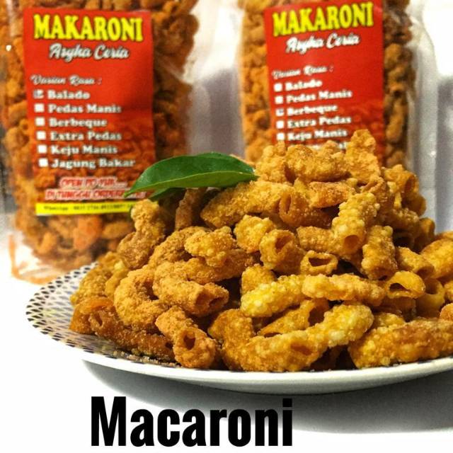 

Macaroni goreng ada banyak varian rasa harga 3500 berat 60gr