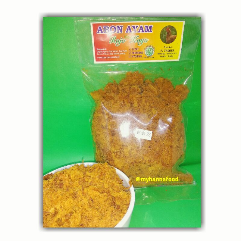 

Abon Ayam Premium Daging Asli Rojo Koyo