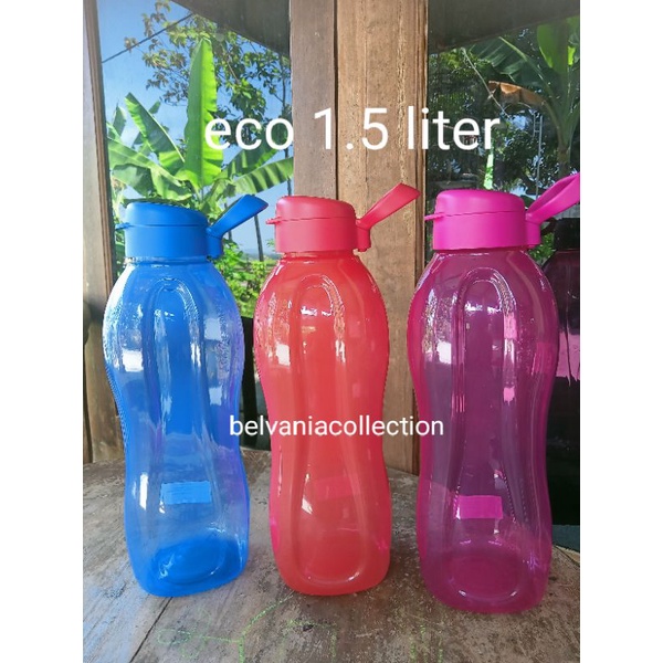 Botol minum botol eco 1.5 liter new with handle Tupperware 1pcs