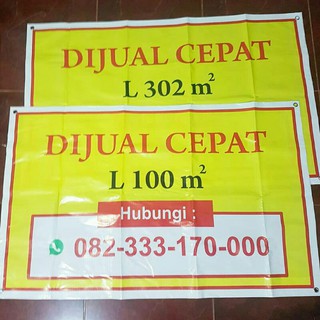 Jual CETAK BANNER / SPANDUK / MMT / BALIHO HARGA PER METER, FREE DESAIN