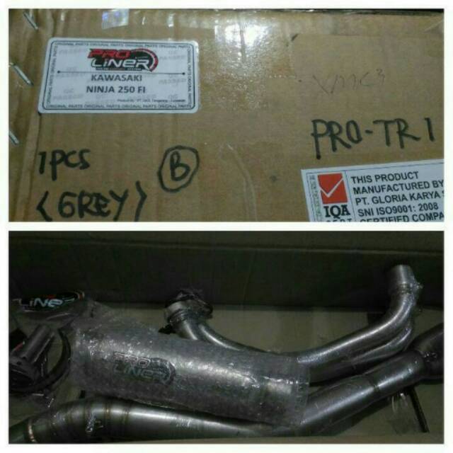 Knalpot pro-liner ninja 250 fi long