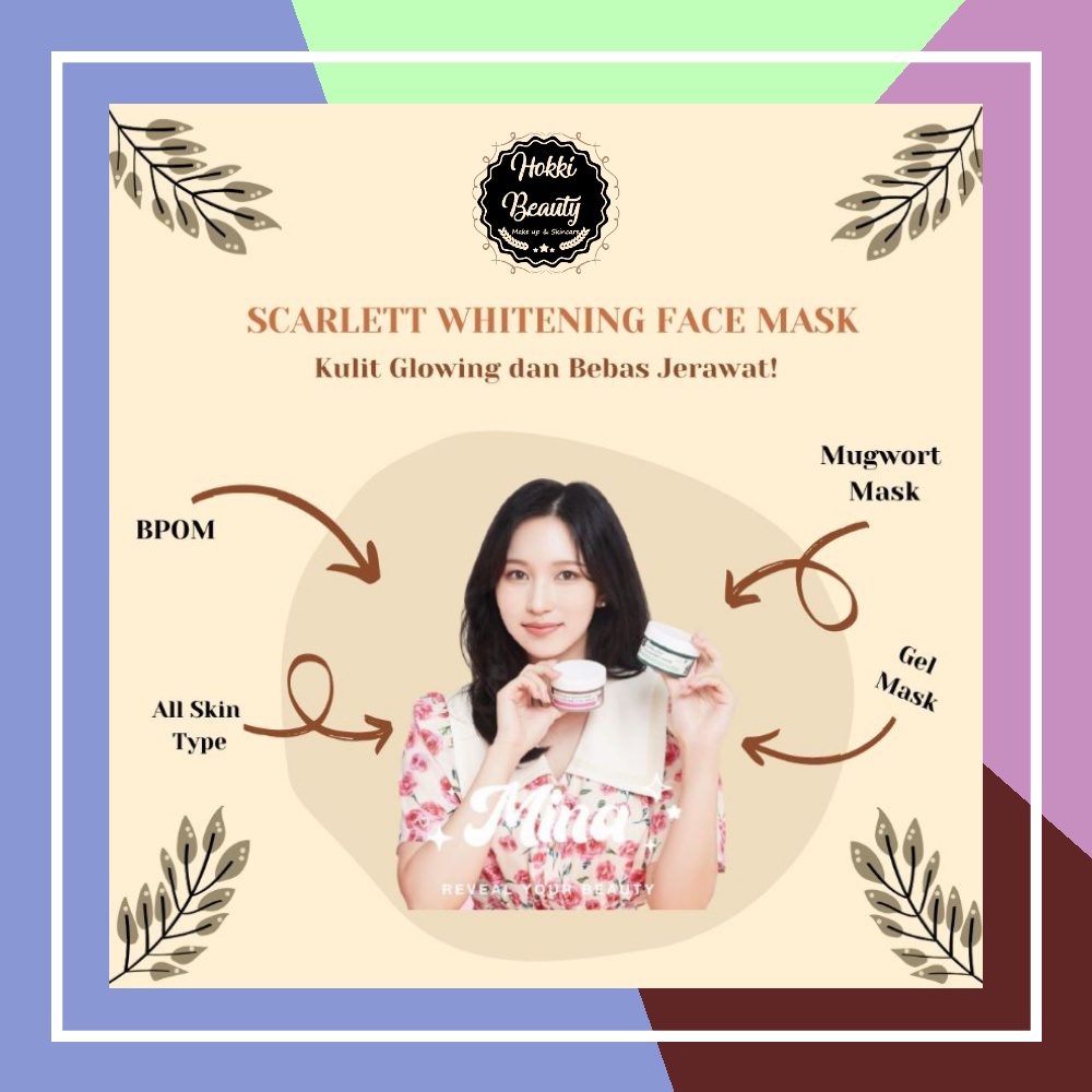 Scarlett Whitening Herbalism Mugwort Mask - Seriously Soothing &amp; Hydrating Gel Mask Be Happy and Pretty!