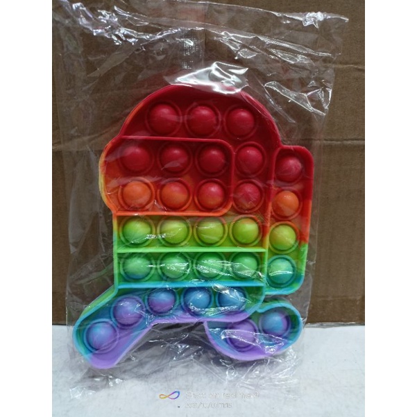 Mainan Pop it Anak Rainbow-ROBOT LARI