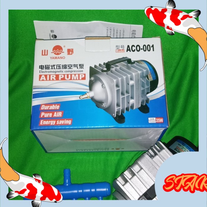 aquarium air pump elektromagnetic YAMANO ACO 001 6 OUT PUT