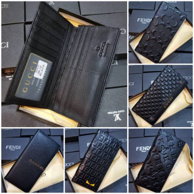 Dompet Panjang Embos Unisex Import Kulit Super HighQuality