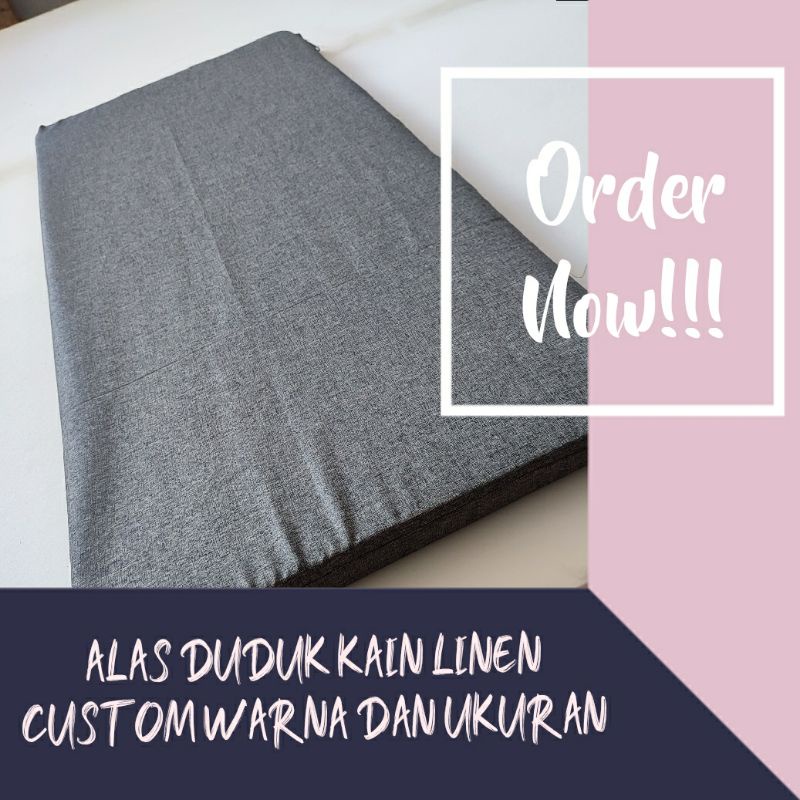 Sarung Alas Duduk Request 1 Set Kain linen tebal 5cm