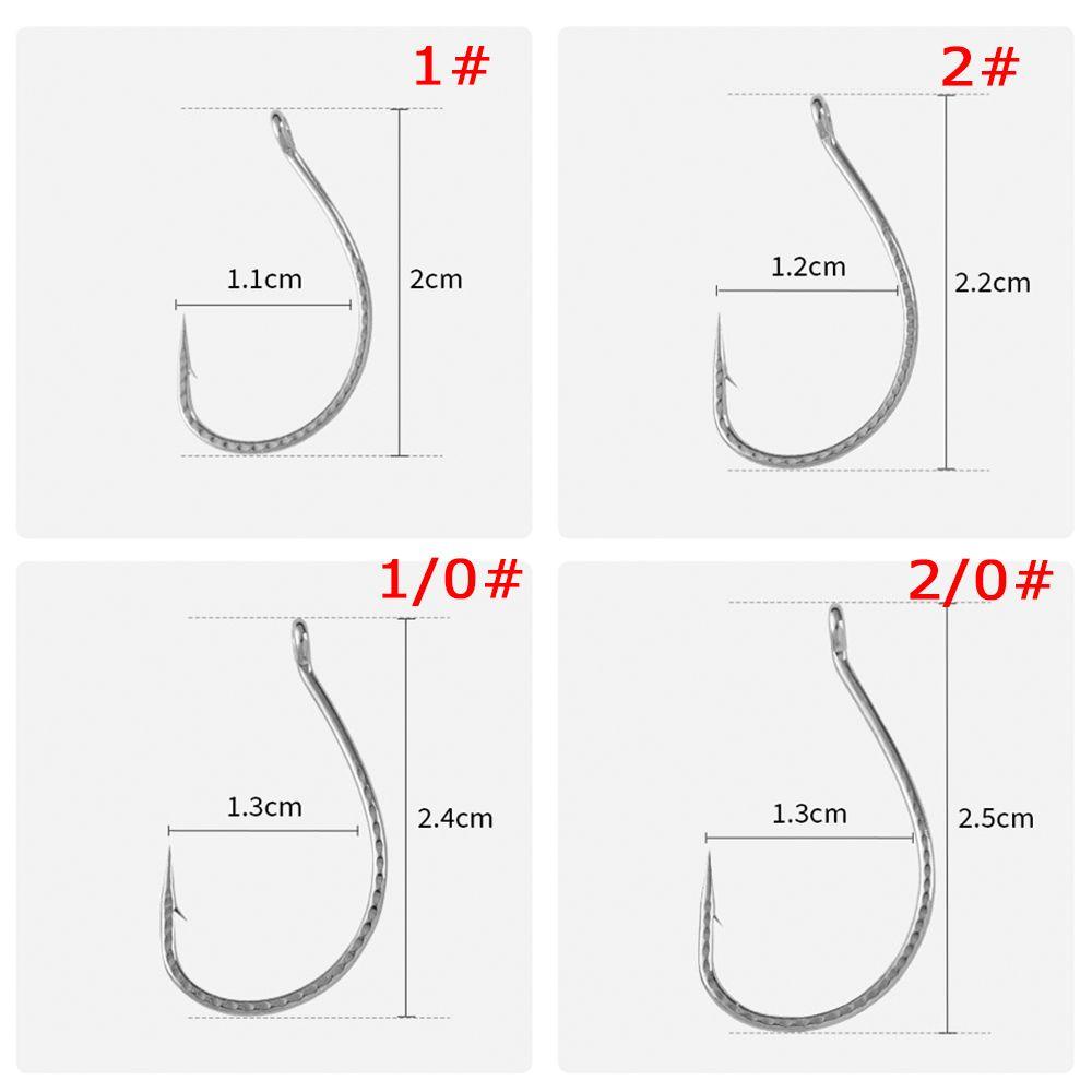 Preva 40PCS Fishhook Stainless Steel Laut Memancing Memancing Aksesoris Sub Hook