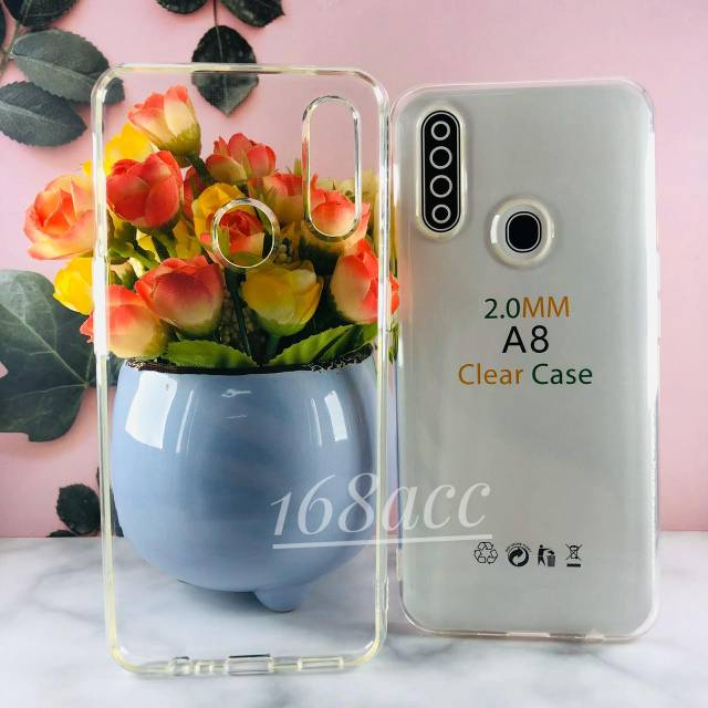 Silikon Jelly Soft Case Bening Samsung Galaxy A8 Softcase Anti Crack Premium bahan tebal