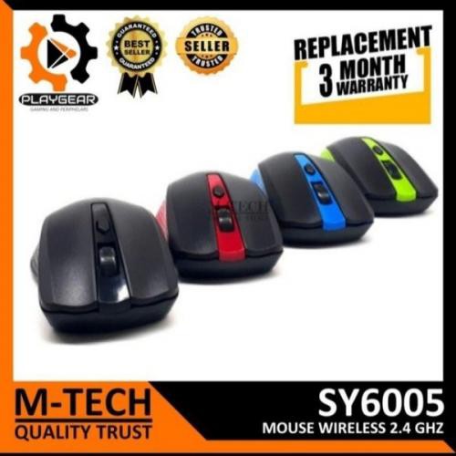 Mouse Wireless / Mouse USB M-TECH ORIGINAL Quality Trust SY-6005 For PC &amp; Laptop Receiver USB