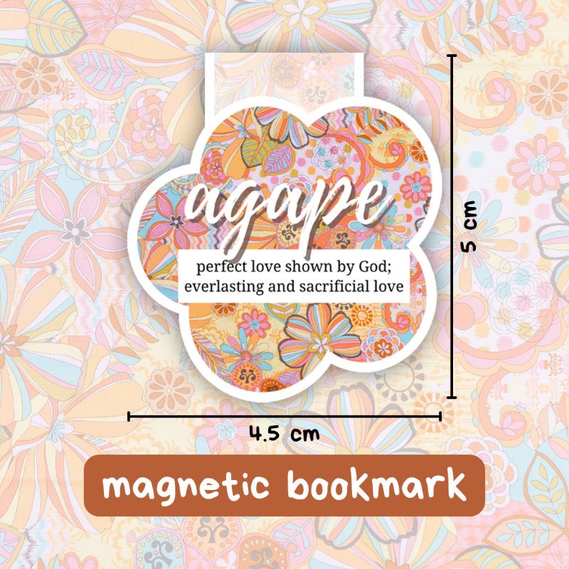 

Pembatas Alkitab Magnet - All About Love: Agape ♡ | Magnetic Bookmark Alkitab Buku Rohani