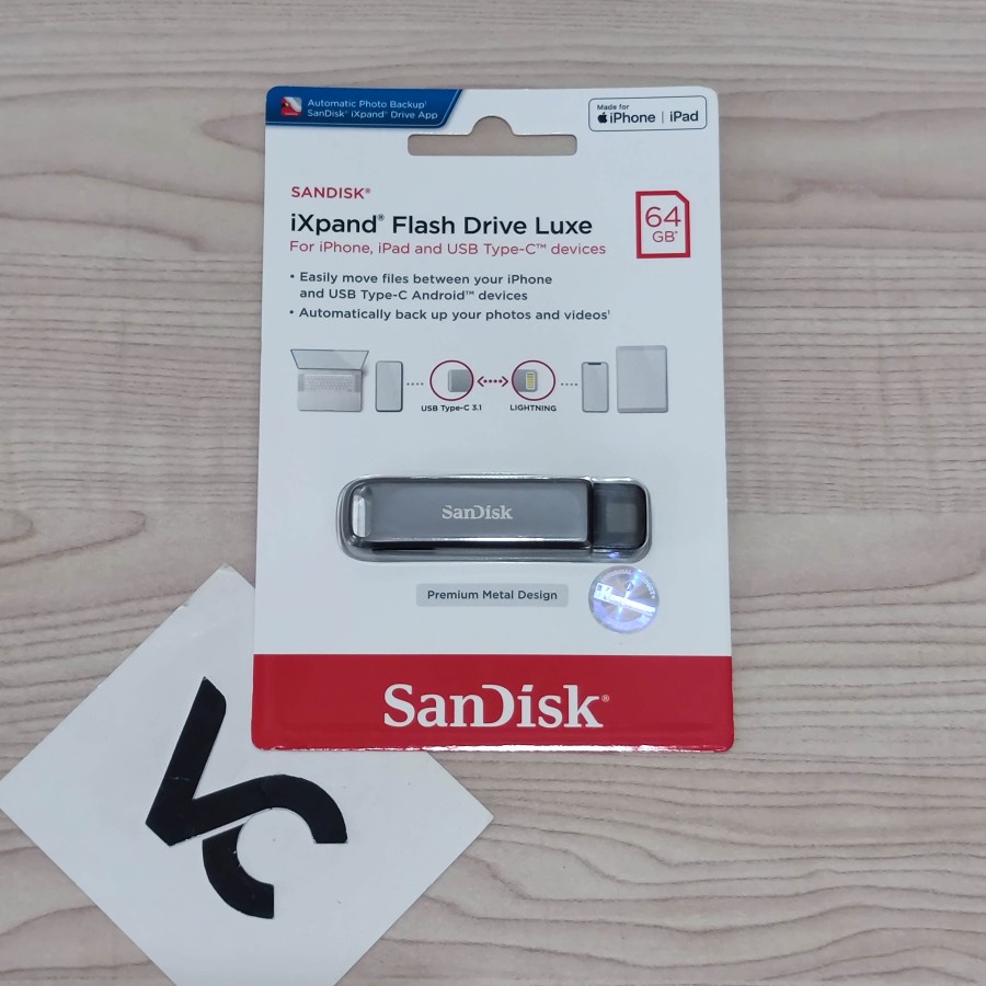 SanDisk iXpand Luxe 64GB OTG For iPhone iPad MAC Android USB Type-C 64 GB