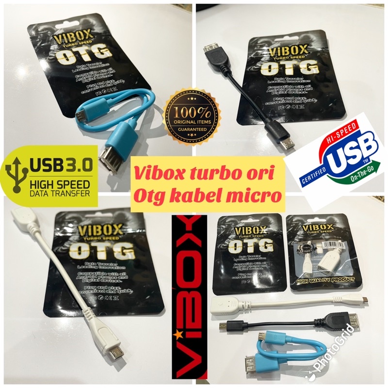 grosir vibox otg kabel micro candy usb3.0 turbo high speed on the go