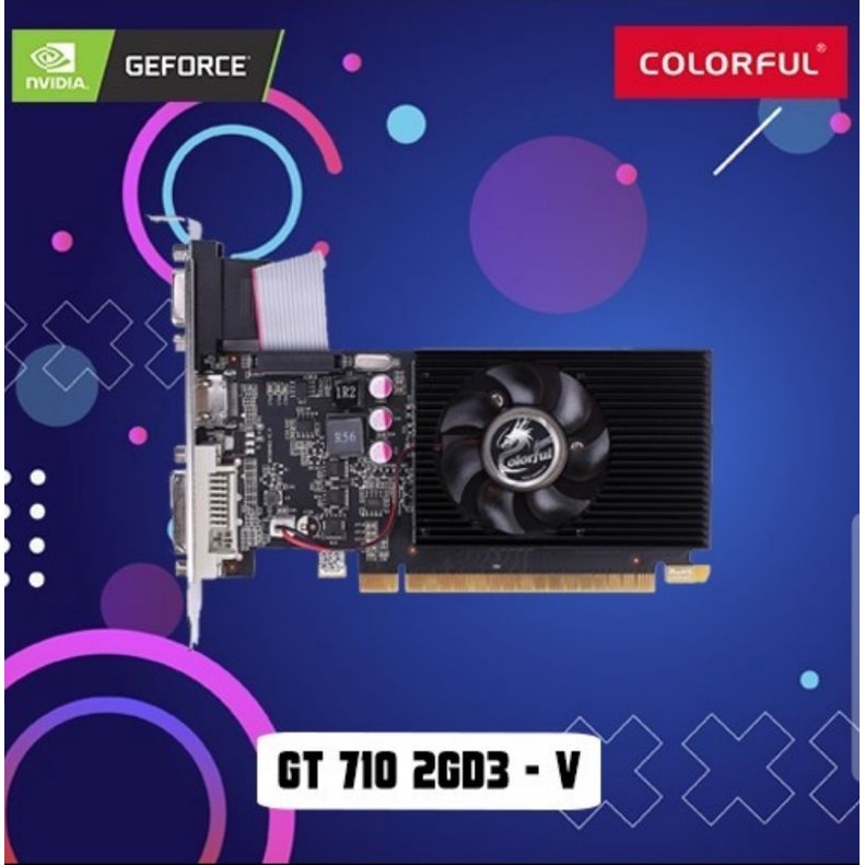 VGA Colorful GeForce GT 710 2GB GDDR3 192 Cores