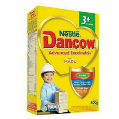 DANCOW 3 Plus Susu Pertumbuhan 3-5 Tahun Madu/Vanilla/Coklat Box 800 Gr / 800Gr