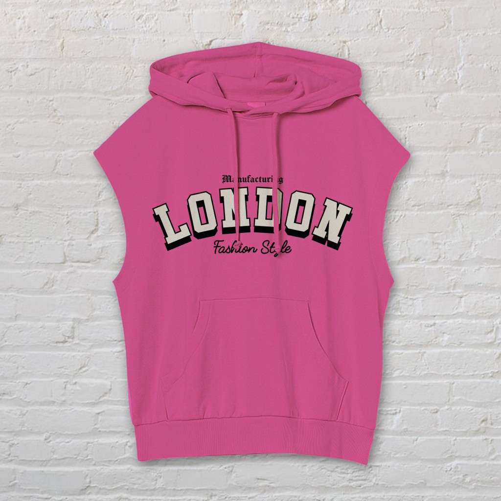 VEST HOODIE LONDON UNISEX TEBAL HALUS TERBARU,