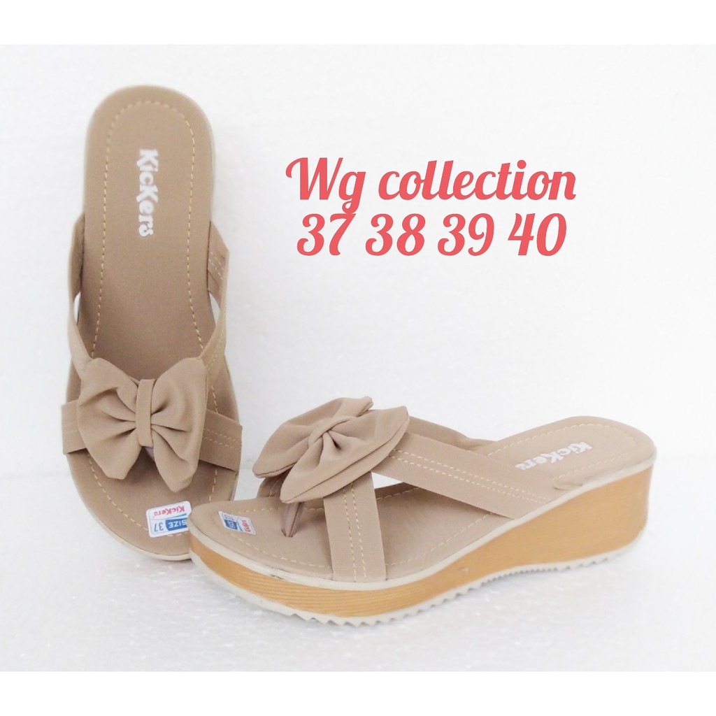 Sandal Kickers Wanita Model Stylish Wedges Trendy-2
