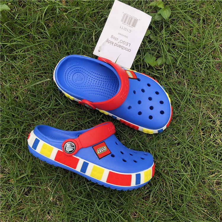 Crocs Lego Kids Dan Junior Crocs Sandal Anak Sendal Karet Empuk Anti Air Sale!