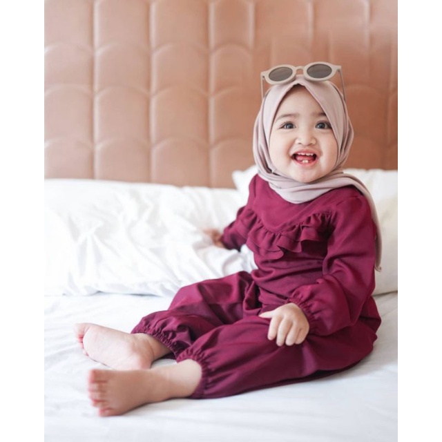 Baju anak perempuan shakila 0 1 tahun 2 3 tahun