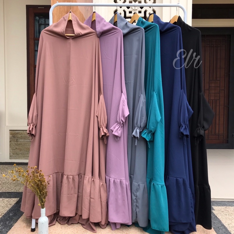 El-Rabah Floor Khimar Overhead Woolpeach Premium