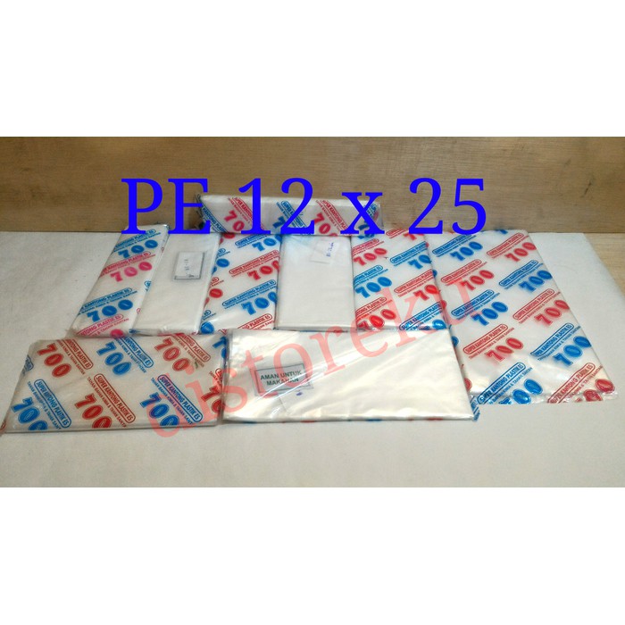 PE 700 12 x 25 plastik es batu setengah kilo 1/2kg gula @145gr