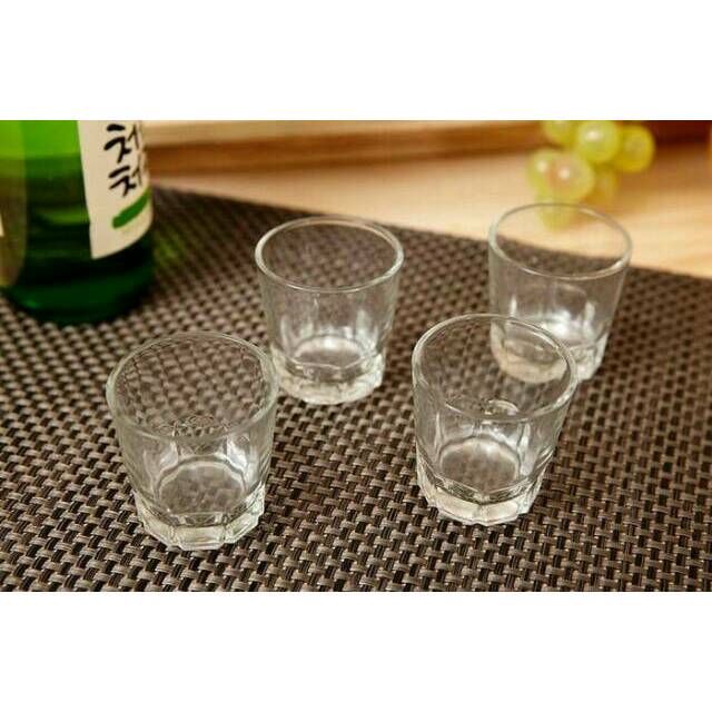 Set Isi 3 Pcs Gelas Sloki Soju Mini - Gelas Soju - Shot Glass - Sloki Kaca - Gelas Sloki Mini