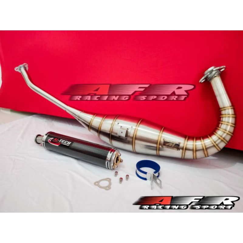 Knalpot Ninja R RR Aitech Stainless karbon Non cobra-2