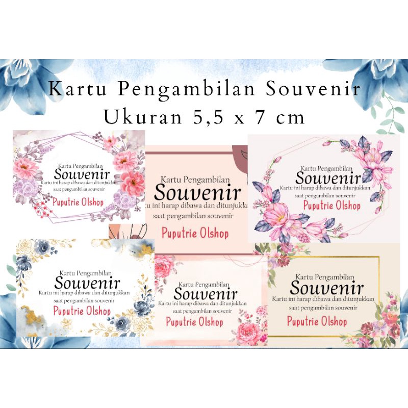 

Kartu Souvenir Pernikahan - Wedding Souvenir Card untuk penukaran Souvenir saat pernikahan