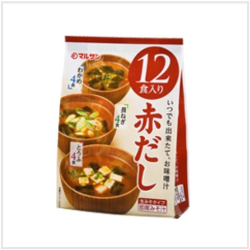 

Instant Miso Soup Akadashi Marusanai Marusan-Ai Miso Soup Japan Sup Jepang