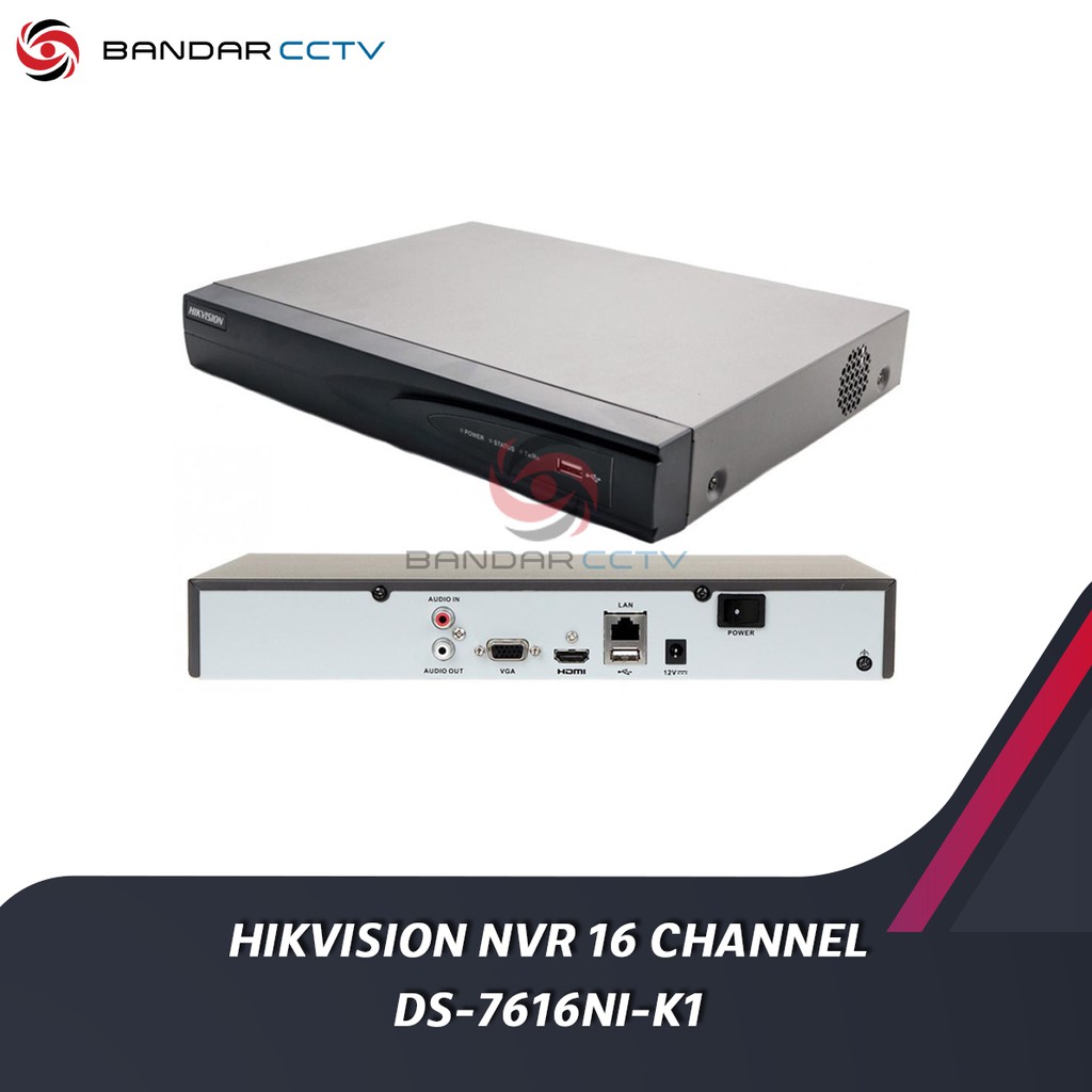 Hikvision 4K NVR 16 Channel DS 7616NI K1 Garansi Resmi