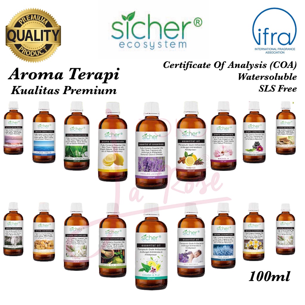 Aromatherapy 100ml Refill Pengharum Ruangan Essential Oil Natural Aroma Terapi Minyak Alami Isi Ulang Hemat