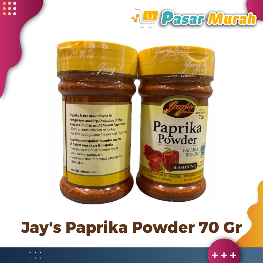 

Jay's Paprika Powder 70 Gram