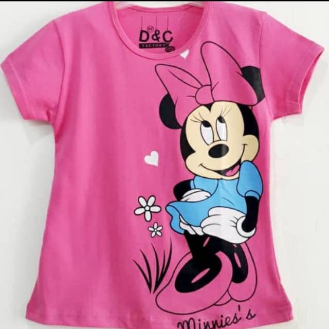 Kaos anak perempuan MINNIE MOUSE pink